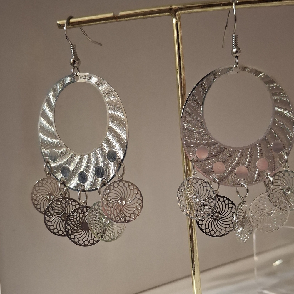 Silver Gypsy Dangle Earrings